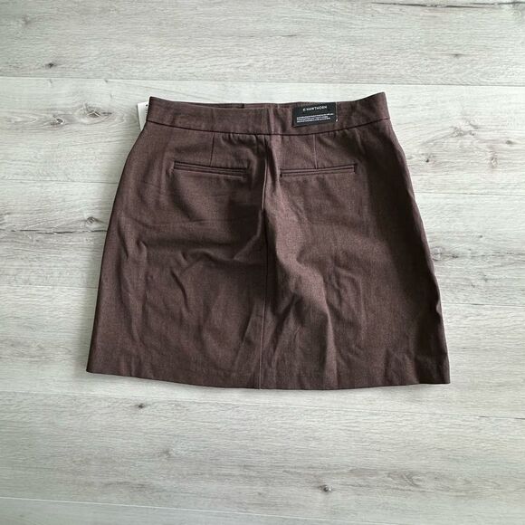 41 HAWTHORN Samantha Twill Skirt Brown 8 NWT Stitch Fix - Picture 7 of 7
